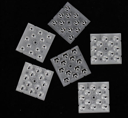 12in1 เลนส์ LED กำลังสูง 50x50 มม. แบบ Multi Lens Array สำหรับไฟถนน LED